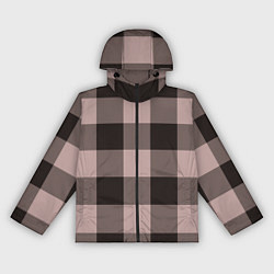 Ветровка с капюшоном женская Темная пыльная роза паттерн, цвет: 3D-черный