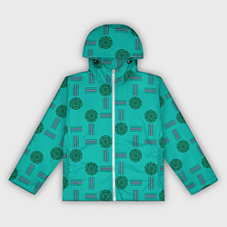 Ветровка с капюшоном женская Мячи и полосы, цвет: 3D-белый