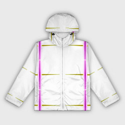 Женская ветровка Color white pink yellow stripes