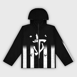 Ветровка с капюшоном женская Doom line white, цвет: 3D-черный