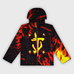 Женская ветровка Doom огненные искры