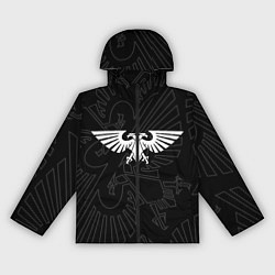 Ветровка с капюшоном женская Вархаммер - Империум человечества, цвет: 3D-черный