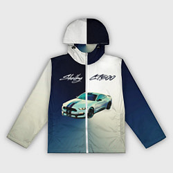 Ветровка с капюшоном женская Ford gt500 - градиент, цвет: 3D-белый