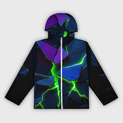 Ветровка с капюшоном женская Neon tile, цвет: 3D-белый