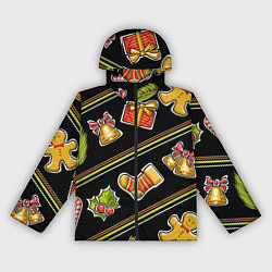 Ветровка с капюшоном женская Рождественский дух, цвет: 3D-черный