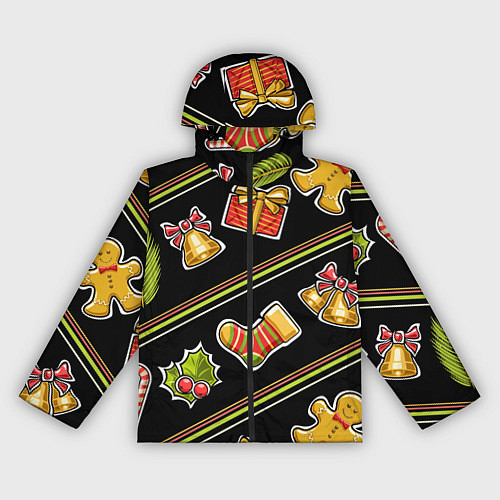 Женская ветровка Рождественский дух / 3D-Черный – фото 1