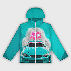 Ветровка с капюшоном женская 2 JZ GTE, цвет: 3D-белый