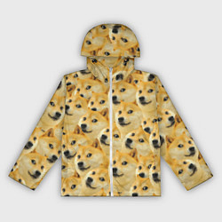 Ветровка с капюшоном женская Doge, цвет: 3D-белый