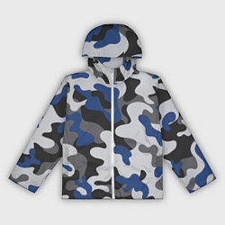 Ветровка с капюшоном женская Зимний камуфляж, цвет: 3D-белый