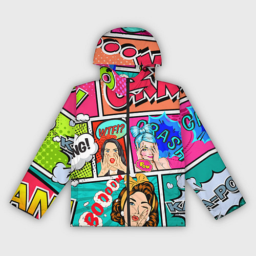 Женская ветровка POP ART / 3D-Черный – фото 1