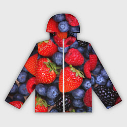 Ветровка с капюшоном женская Berries, цвет: 3D-белый