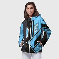 Ветровка с капюшоном женская CS:GO Vulcan, цвет: 3D-белый — фото 2