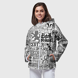 Ветровка с капюшоном женская Enter Shikari: Words, цвет: 3D-белый — фото 2