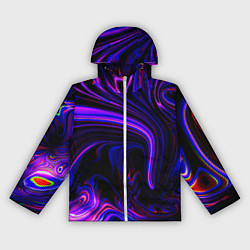 Ветровка с капюшоном женская Цветные разводы, цвет: 3D-белый