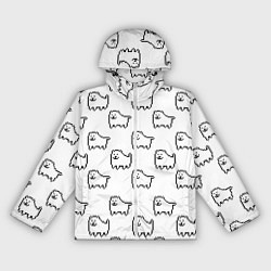 Ветровка с капюшоном женская Undertale Annoying dog white, цвет: 3D-белый