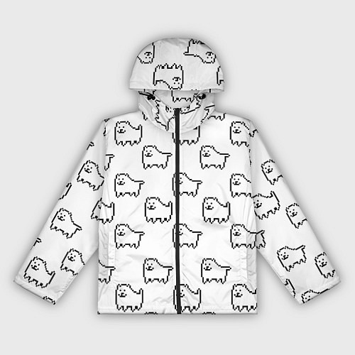 Женская ветровка Undertale Annoying dog white / 3D-Черный – фото 1