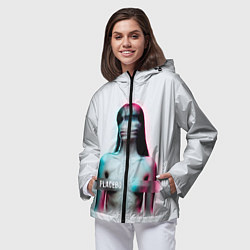 Ветровка с капюшоном женская Placebo Meds, цвет: 3D-черный — фото 2