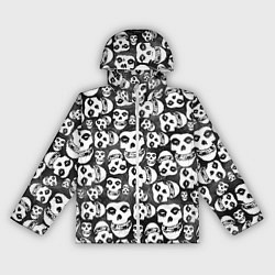 Ветровка с капюшоном женская Misfits Pattern, цвет: 3D-белый