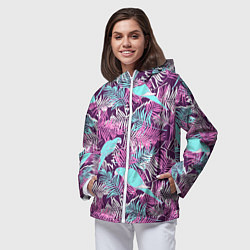 Ветровка с капюшоном женская Summer paradise, цвет: 3D-белый — фото 2