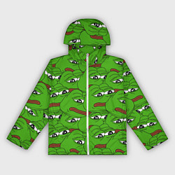 Ветровка с капюшоном женская Sad frogs, цвет: 3D-белый