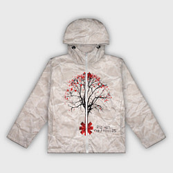 Ветровка с капюшоном женская RHCP: Red Tree, цвет: 3D-белый